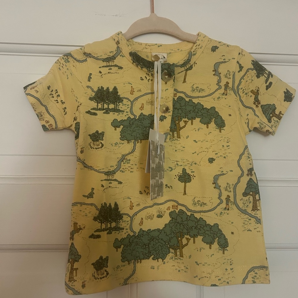 Kate Quinn. NWT maps Winnie the Pooh print, size 6-12 months.